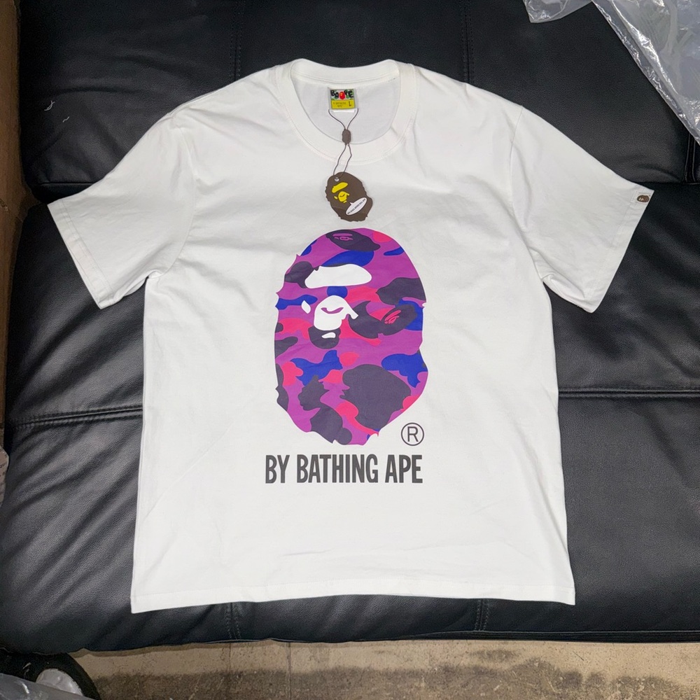 Bape Purple Camo Short Sleeve Tee